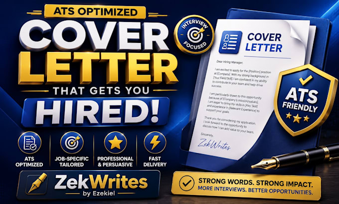 write an ats optimized cover letter that helps you land interviews