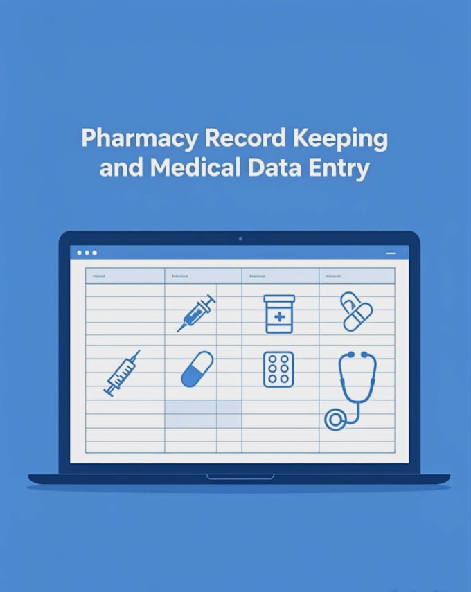 do pharmacy record keeping and medical data entry