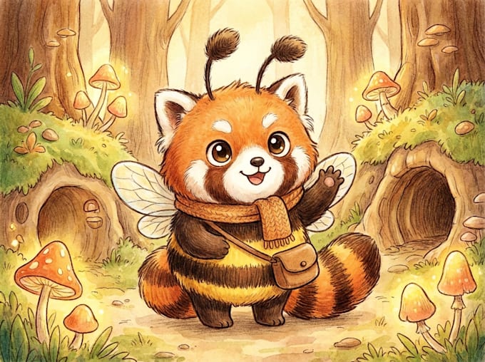 draw cute cartoon character