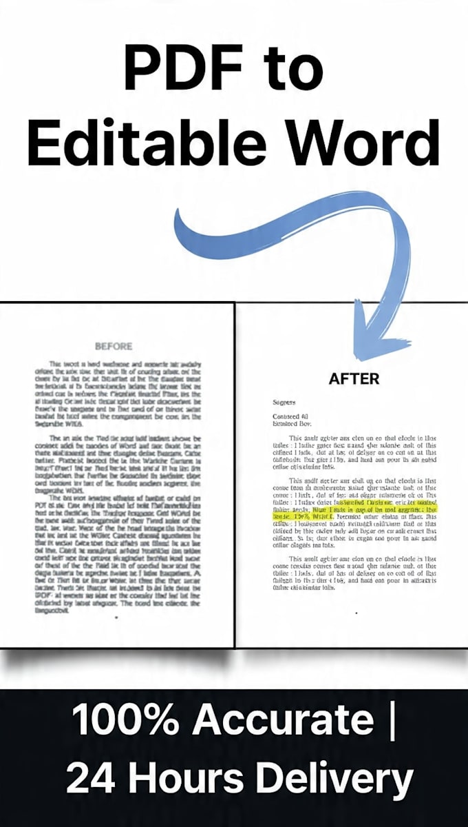 convert PDF to word docx with 100 percent accurate formatting