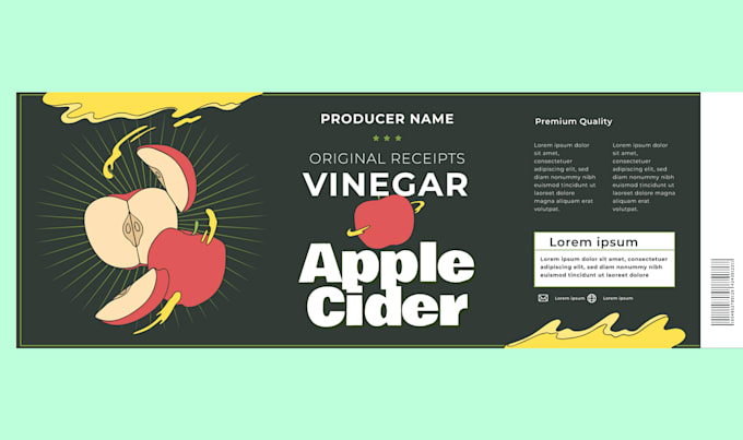 modify ai generate packaging, label, bottle to print vector