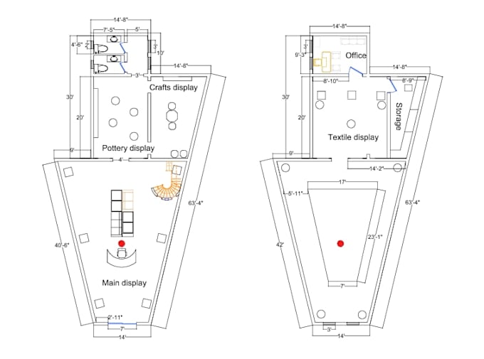 create cad drawings and floor plans