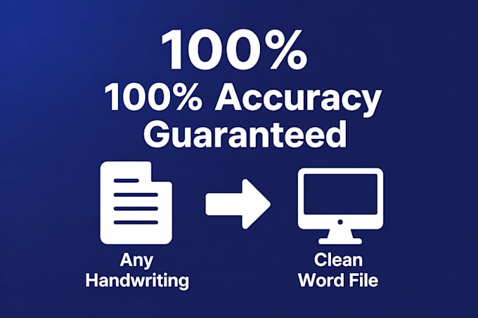 do fast typing and retype handwritten documents to word