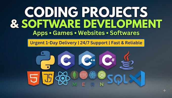 do java, cpp and python tasks, projects and software applications