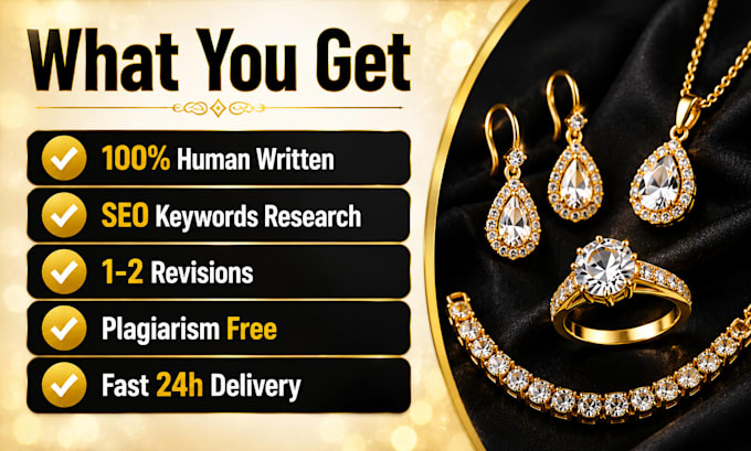 write jewelry product descriptions for ecommerce