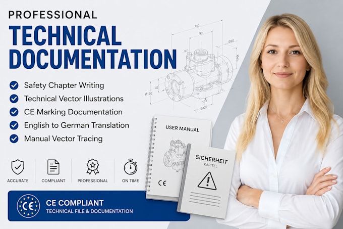 prepare ce marking documentation technical file user manual safety chapter