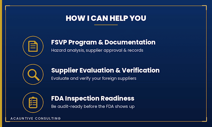 build your fda fsvp foreign supplier verification program in spanish espanol