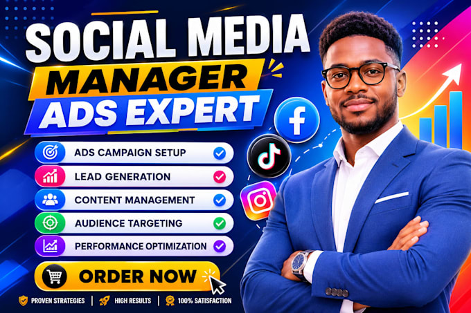 be your social media manager facebook ads management tiktok ads lead generation