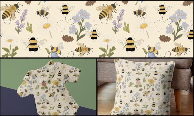 design watercolor seamless repeat patterns for products