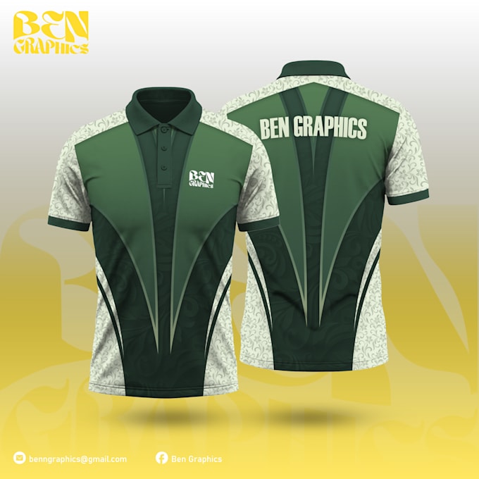 design team and company jerseys with editable PSD and tiff files