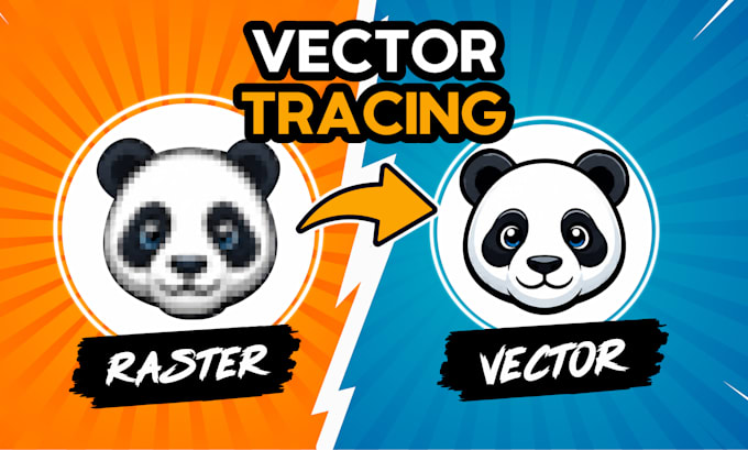 manually vector trace, redraw logo, icon or image to vector