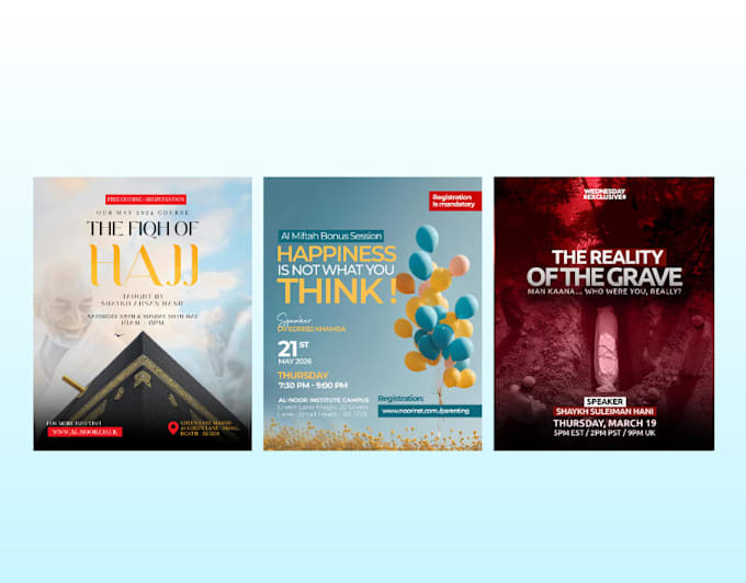 islamic event flyer for your dawah program