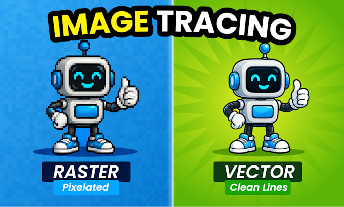 do vector tracing, raster to vector and image tracing