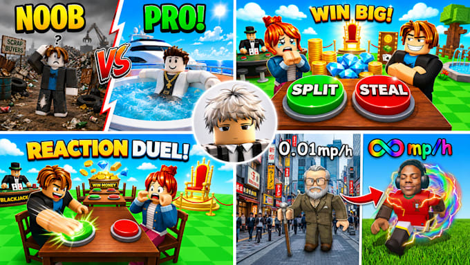 create a professional roblox thumbnail for your game