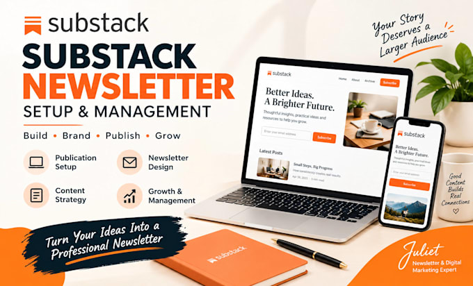 set up your substack publication, branding, and newsletter