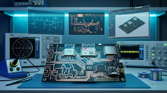 design rf pcb, radio pcb and circuit schematic