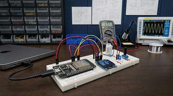 create custom hardware prototypes using esp32, stm32,arduino, and pcb technology