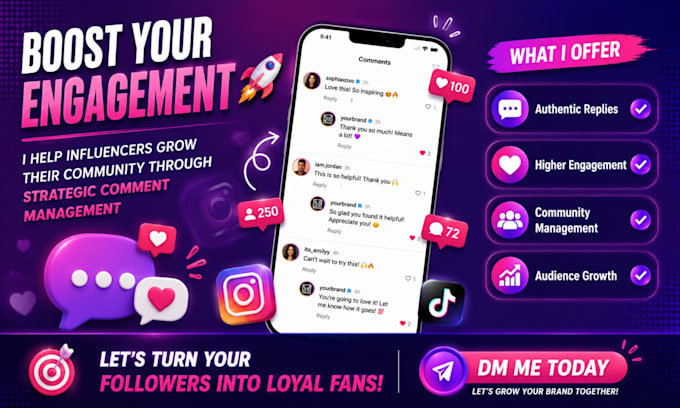 write controversial comments for your post, brand or reply