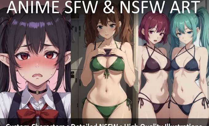 make anime sfw and nsfw art