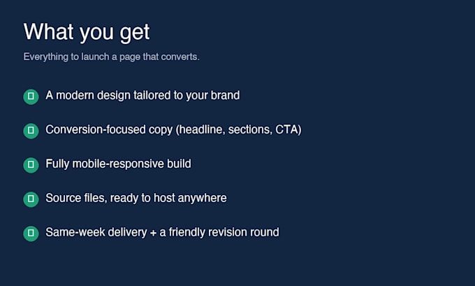 design a high converting saas or startup landing page