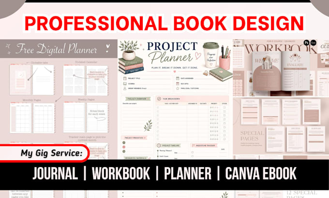 design journal workbook design prayer journal canva lead magnet design