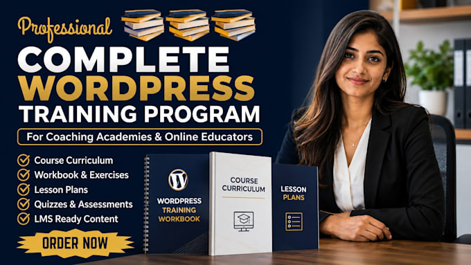 create complete wordpress training program for coaching academie online educator