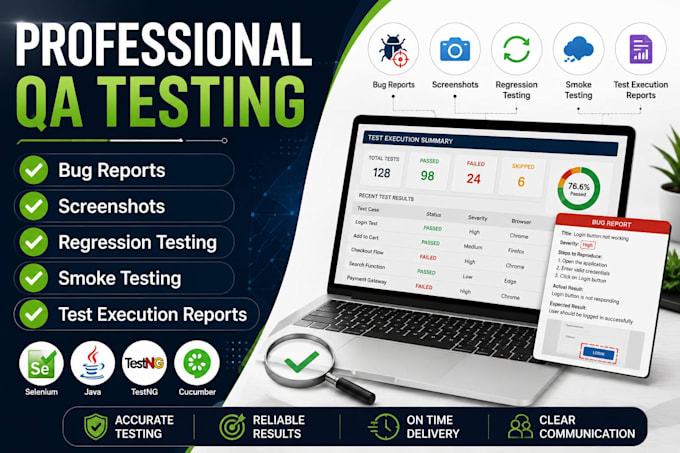 do selenium automation testing using java, testng, pom