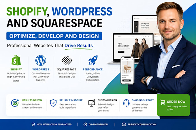 optimize shopify and squarespace website wordpress expert shopify web design