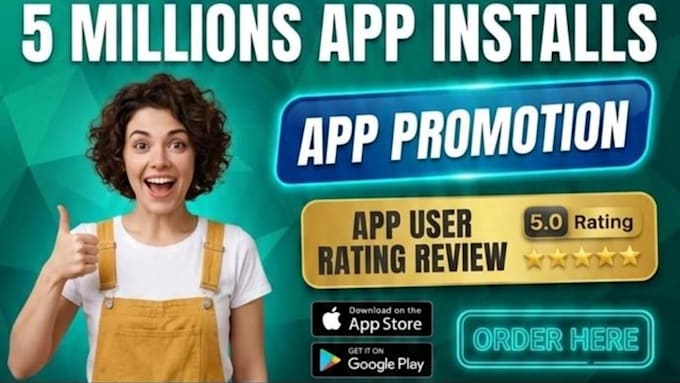 do mobile app promotion, app install, andriod, ios app rating review