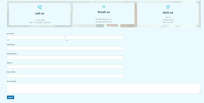 create or fix your wordpress contact form or appointment booking form