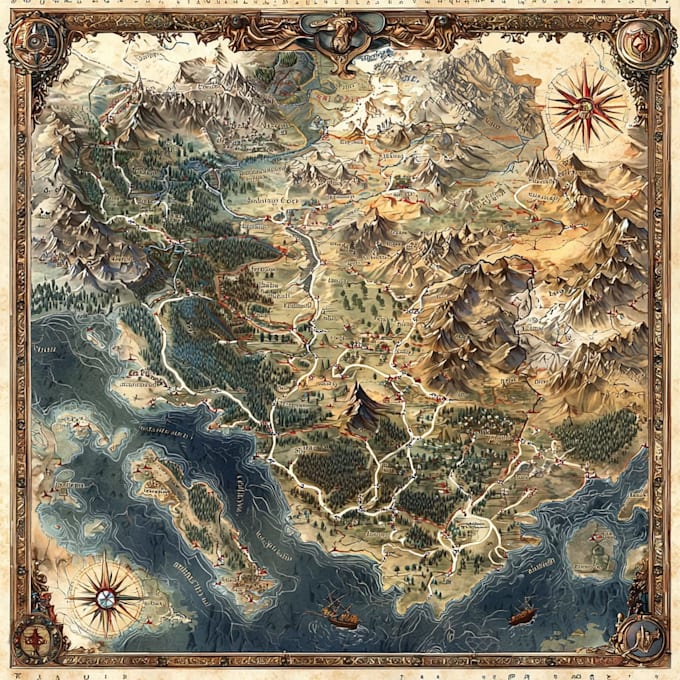 create a fantasy map for you