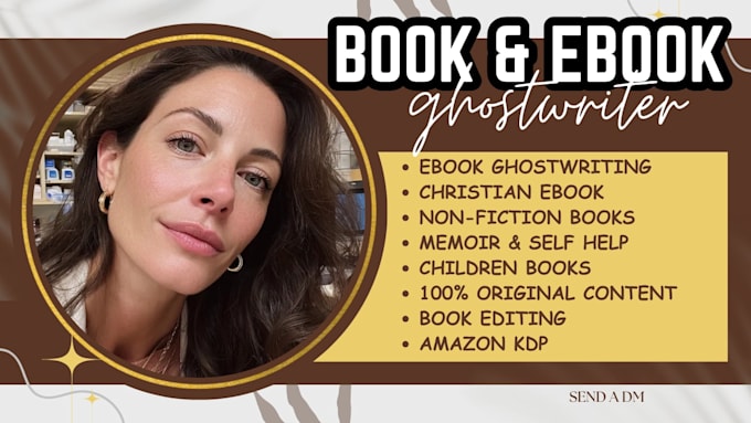 ghostwrite nonfiction ebook, christian ebook, memoir, self help ghostwriter