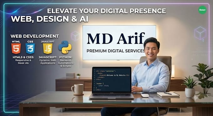 design responsive HTML CSS and javascript websites