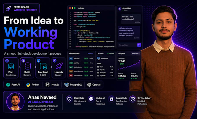build ai saas apps with nextjs and fastapi