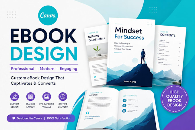 do canva ebook design canva workbook lead magnet journal design booklet