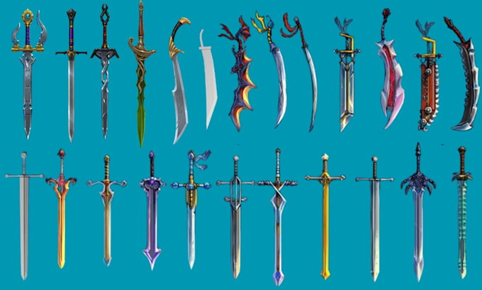 create 3d weapon 3d sword 3d props 3d gun knife 3d cosplay weapon for printing