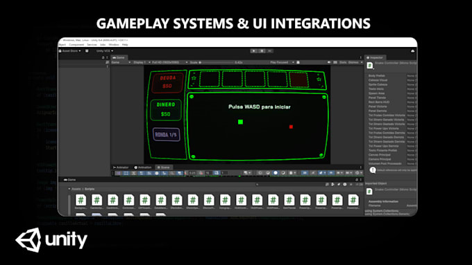 create any custom csharp script or mechanic for unity