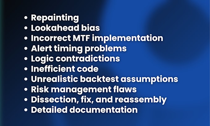 fix, debug, and validate tradingview pinescript repainting, lookahead bias