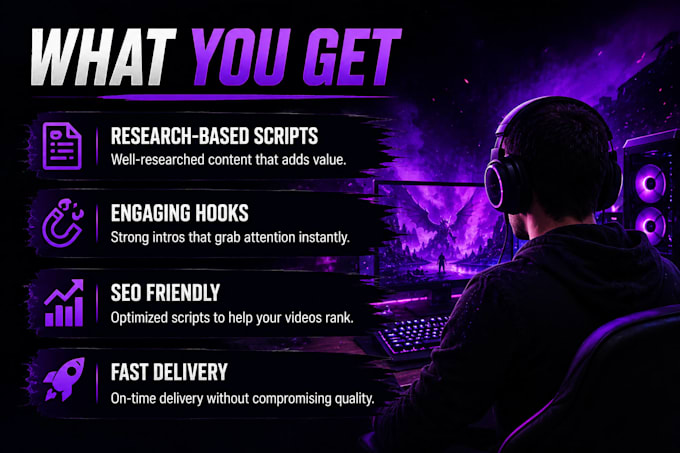 write gaming video scripts