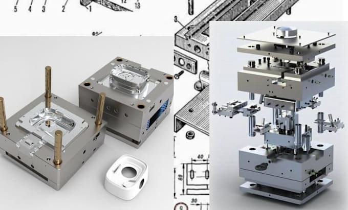 create injection mold design for plastic parts and tooling