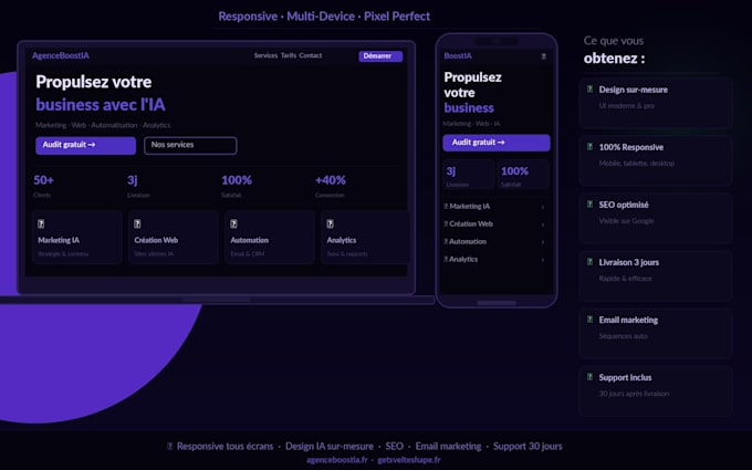 create a stunning one page website for your business using ai