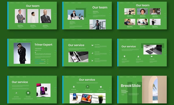 design professional greentech esg sustainability impact report presentation