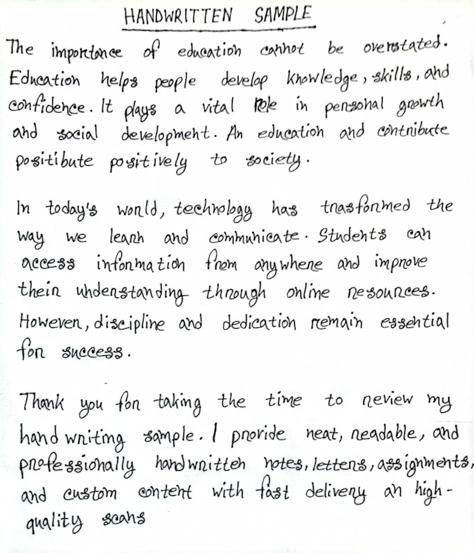 write professional handwritten notes in english and bangla
