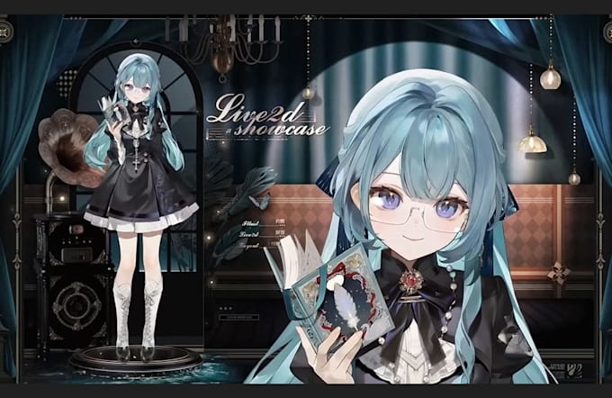 draw and rig live2d vtuber model, 2d vtuber model, vtuber rigging, anime model