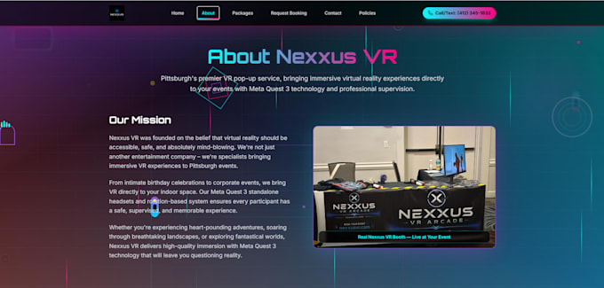 build a professional small business website with booking form