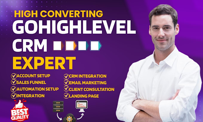 setup gohighlevel CRM pipeline calendars automation workflows project management