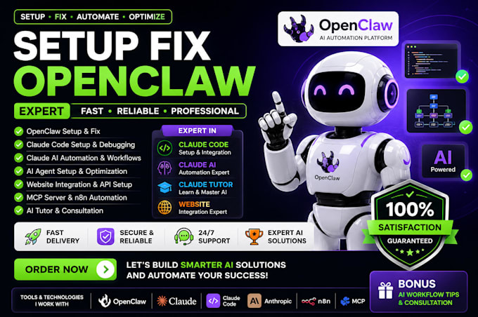 setup fix openclaw expert claude code website claude ai claude tutor expert