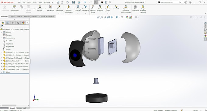 design 3d cad models for products, parts and mechanical projects
