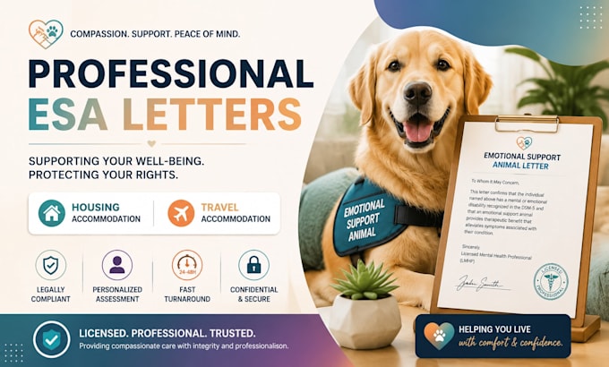 write professional and legal esa letters