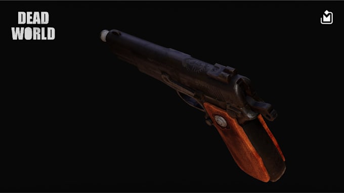 create game ready 3d weapons with pbr textures